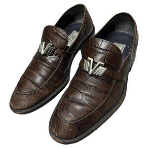 Gianni VERSACE Vintage 90s Luxury Designer Loafers Leather Dress Shoes - Size 5